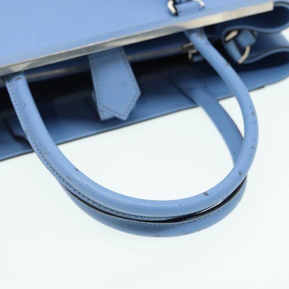 FENDI Hand Bag Leather Blue - Picture 7 of 14